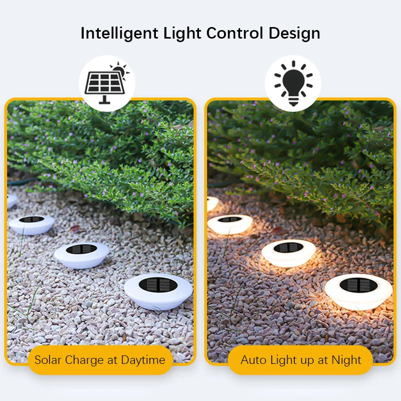 Solar Disk Pathway Lights