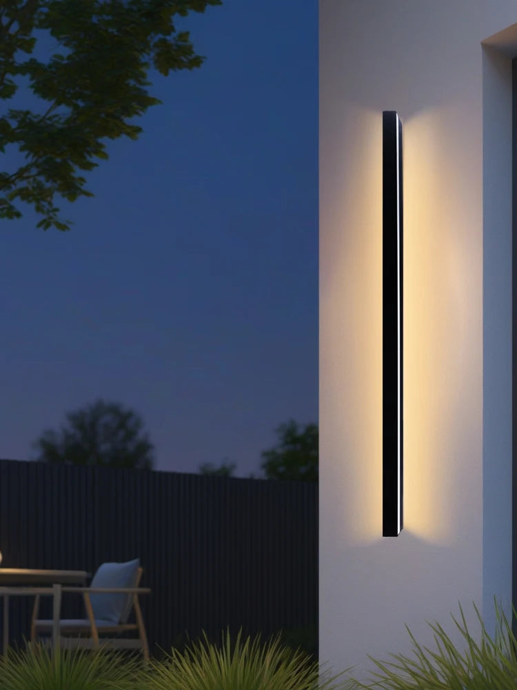 Nordic Long Outdoor LED Wall Lamp