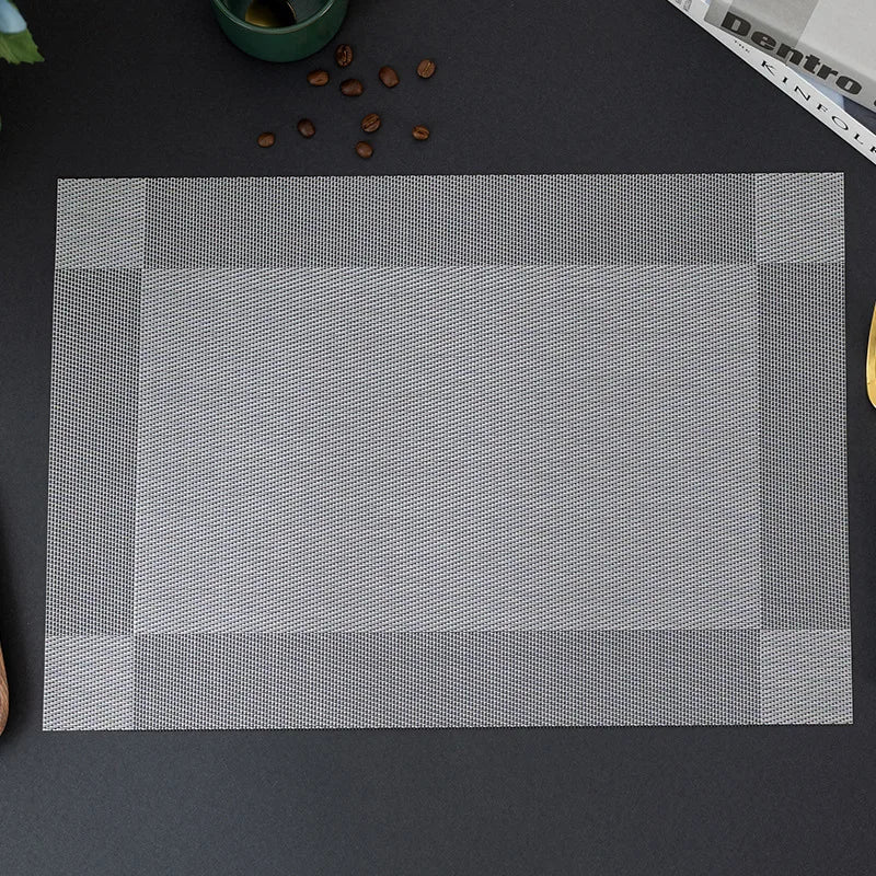 Washable Vinyl Woven Placemat Set
