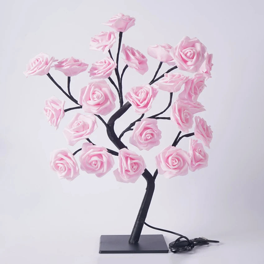 LED Rose Tree Night Light