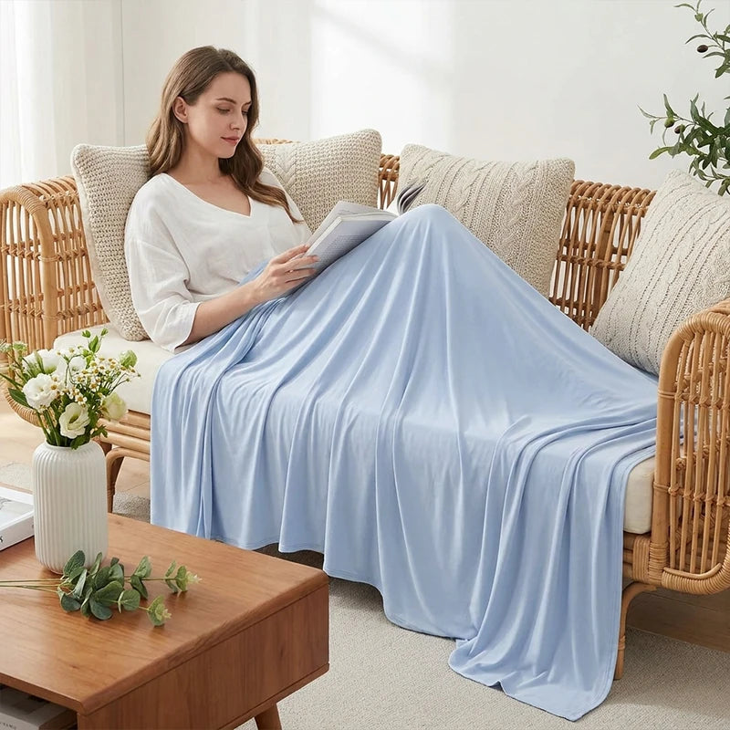 Ice Silk Cooling Summer Blanket