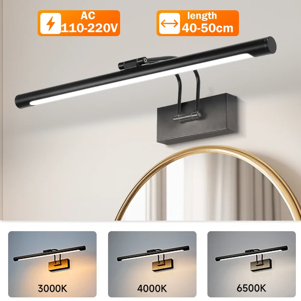 3 Color Mirror Vanity Lamp