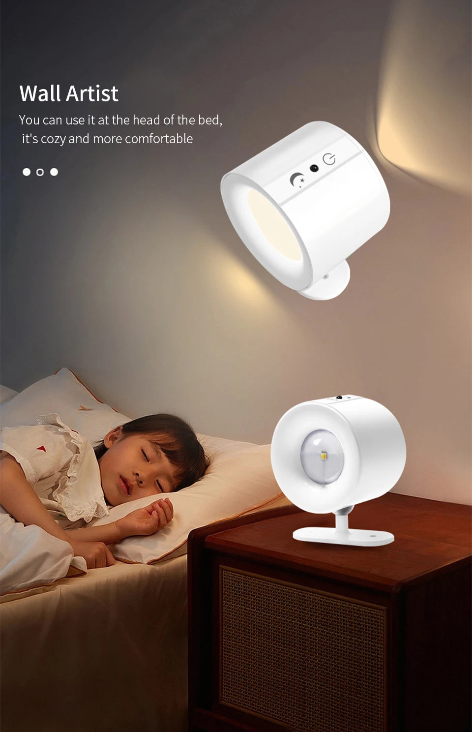 Mini Magnetic Dual Head Wall Light