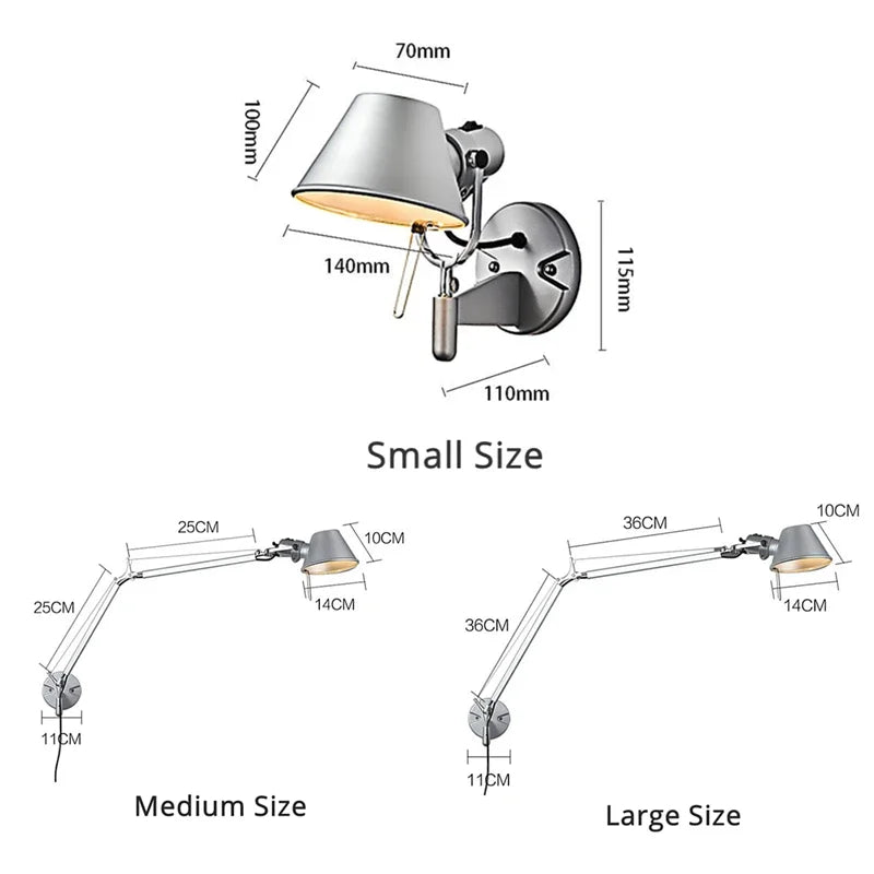 Telescopic Swing Arm Wall Lamp