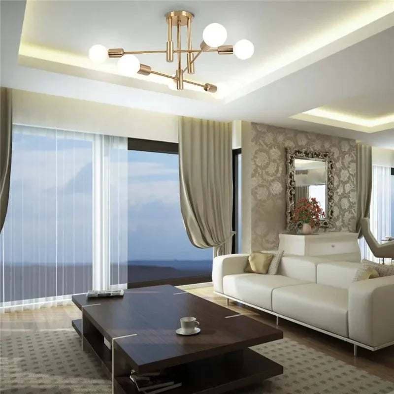 Nordic Branch Sputnik Ceiling Chandelier