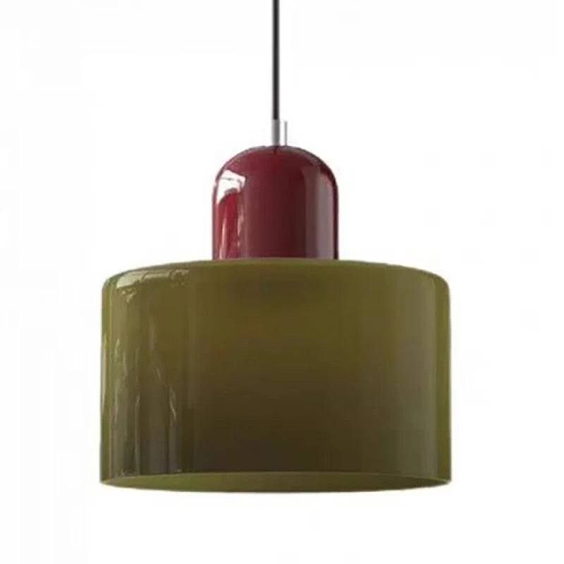 Two Tone Glass Pendant Light
