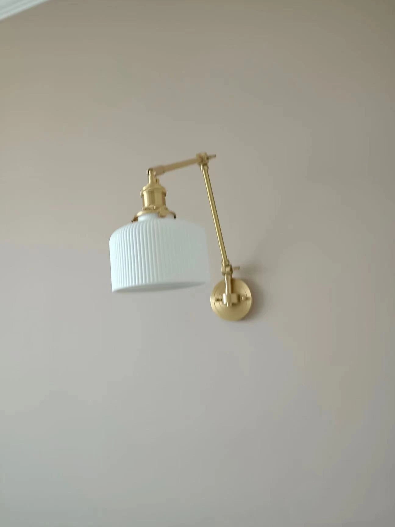 IWHD 2022 New Ceramic Copper LED Wall Lamp Beside Left And Right Rotate