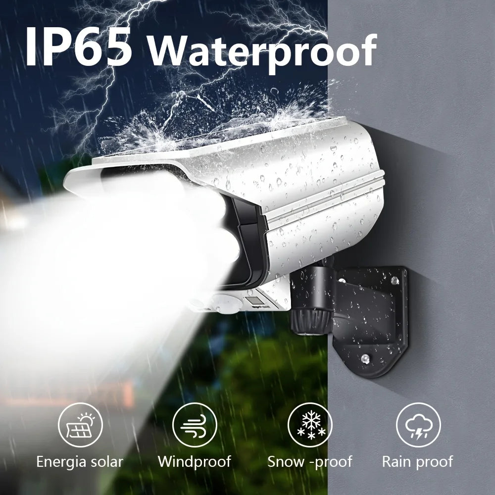Solar Security Floodlight With Camera Look