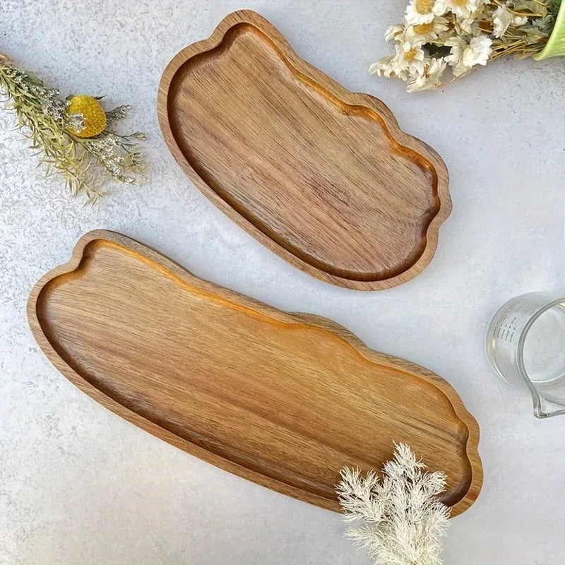 Japanese Acacia Wood Serving Tray