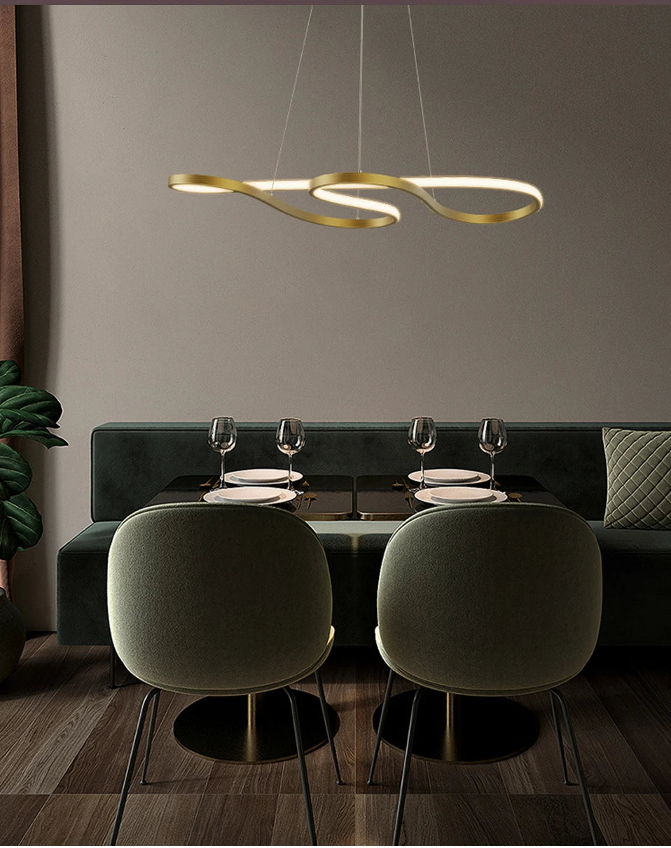 Modern Linear Island Pendant Light