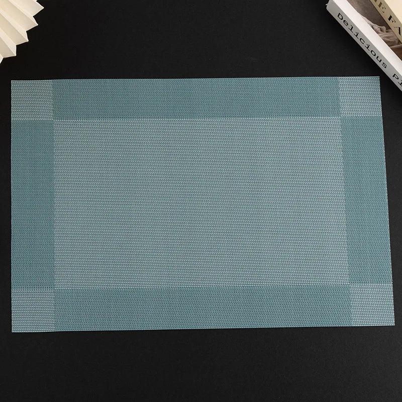 Washable Vinyl Woven Placemat Set