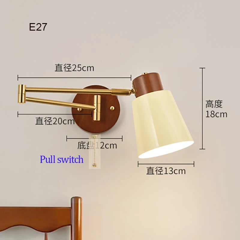 Telescopic Push Pull Wall Lamp