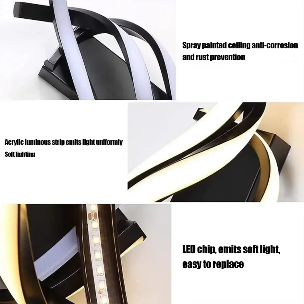 Modern LED Wall Lamp Home Line Decoration Wall Lamp Living Room