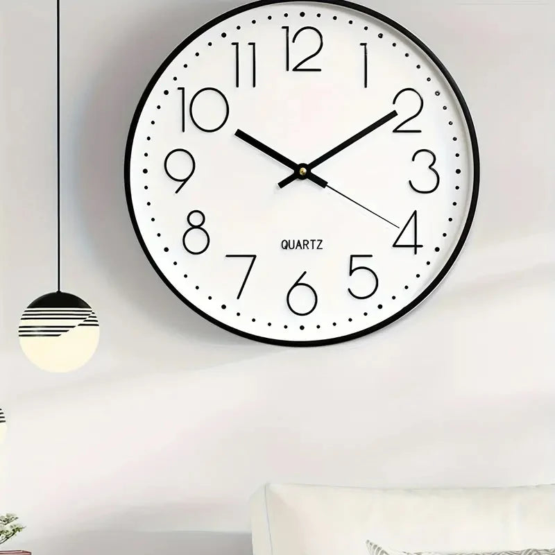 8 Inch Mute Quartz Wall Clock Cubic Digital Clock