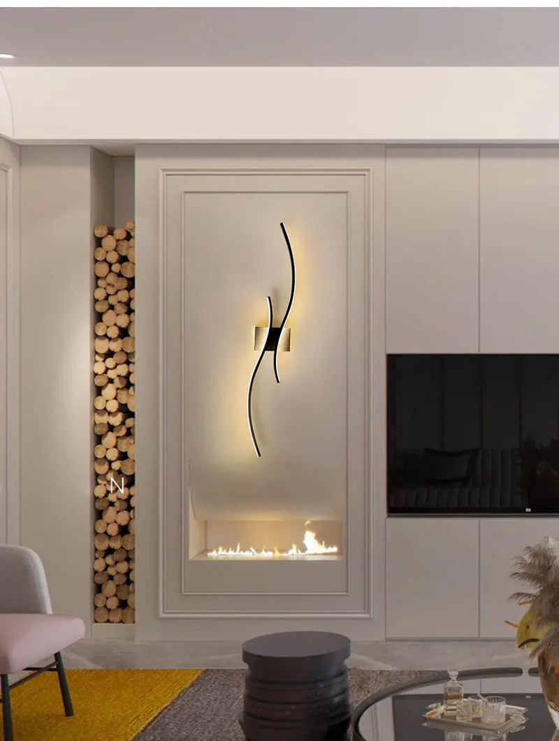 Indoor LED Wall Lamps for Corridor Bedroom Aluminum LED Wall Sconce