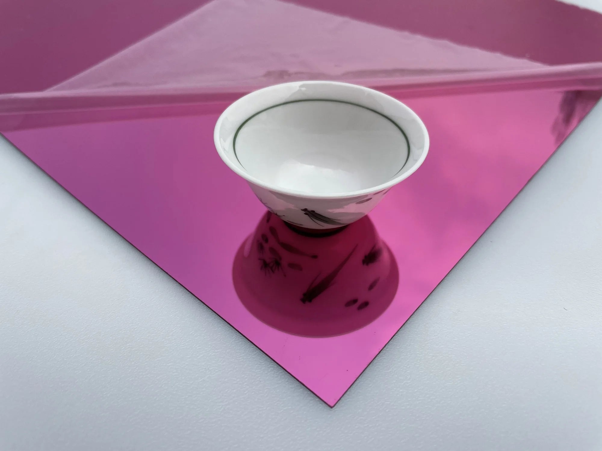 Colorful Rectangle Acrylic Wall Mirror Sheet
