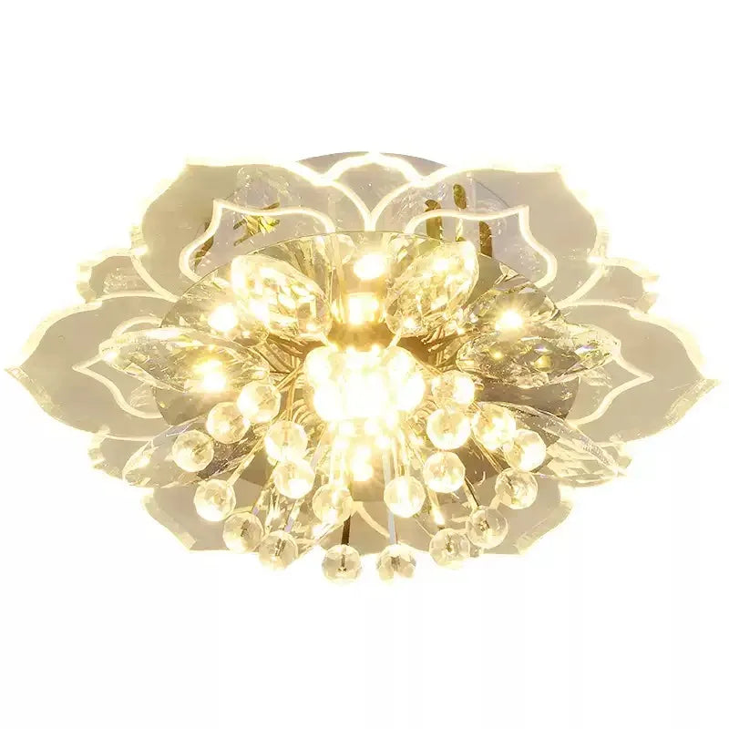 Crystal Flower LED Ceiling Light