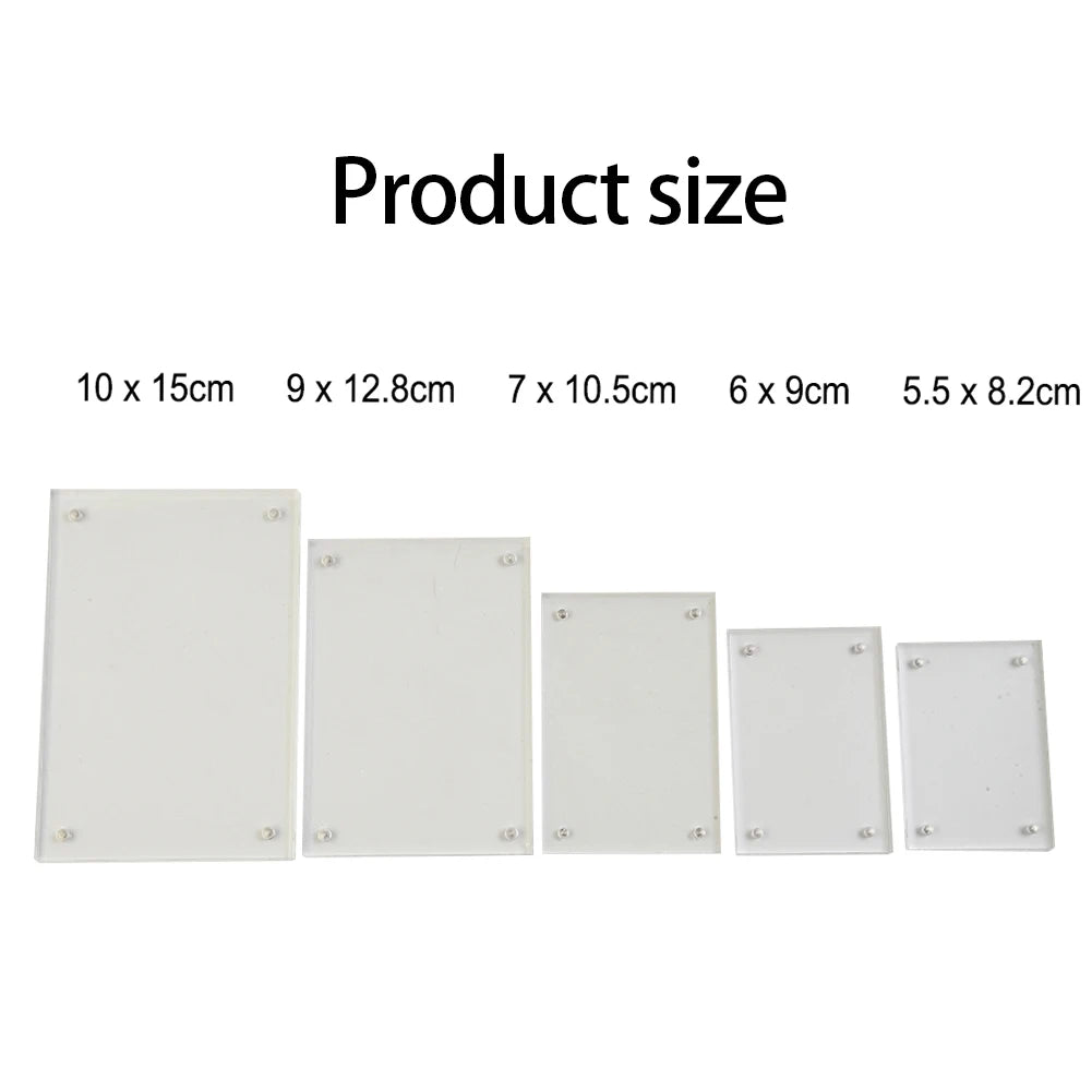 Clear Acrylic Magnetic Photo Block