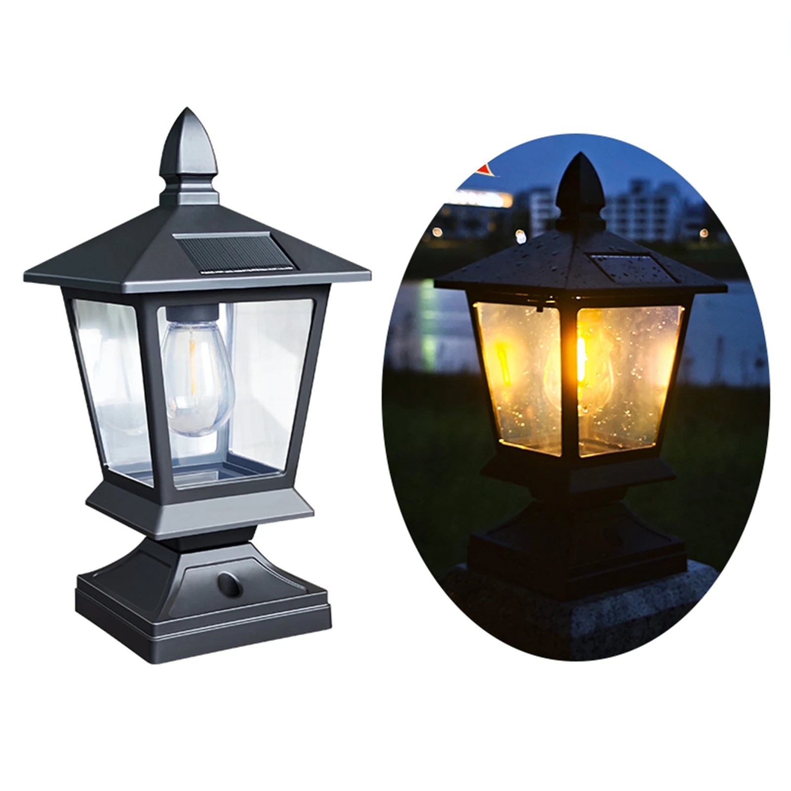 Solar Garden Light Garden Villa Pillar Light Fence Outdoor Waterproof