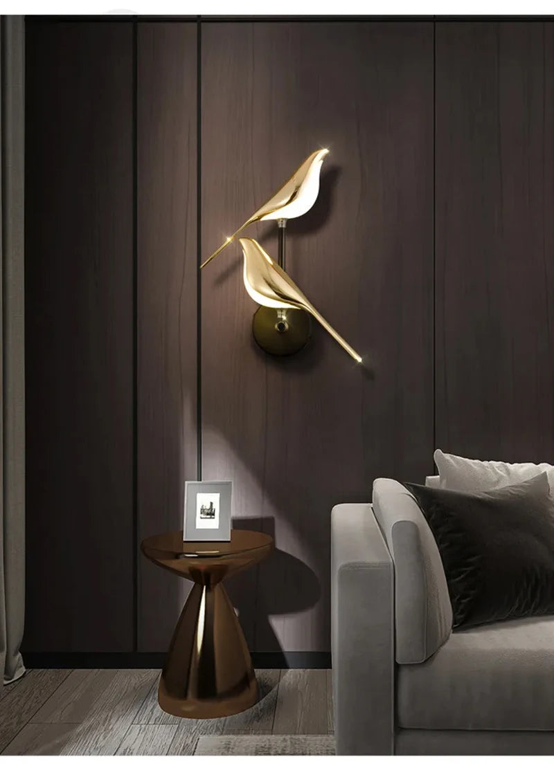 Magpie Bird Wall Lamp