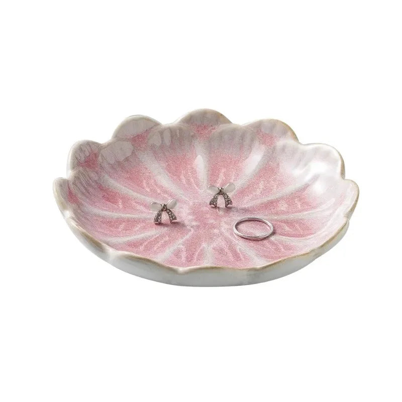Ceramic Lotus Jewelry Dish