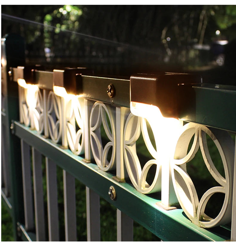 1/4/8/12/pcs Solar LED Lights Outdoor Garden Light Deck Lamp Solar