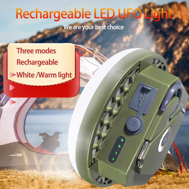 9900mAh Rechargeable Powerful Light Camping Lantern with Magnet Strong