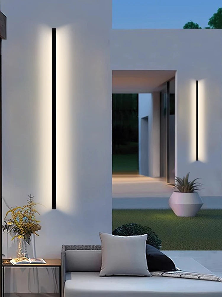 Aluminium Strip Outdoor Wall Lamp
