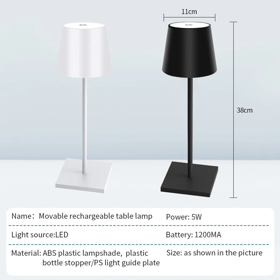 Cordless Dimmable LED Table Lamp