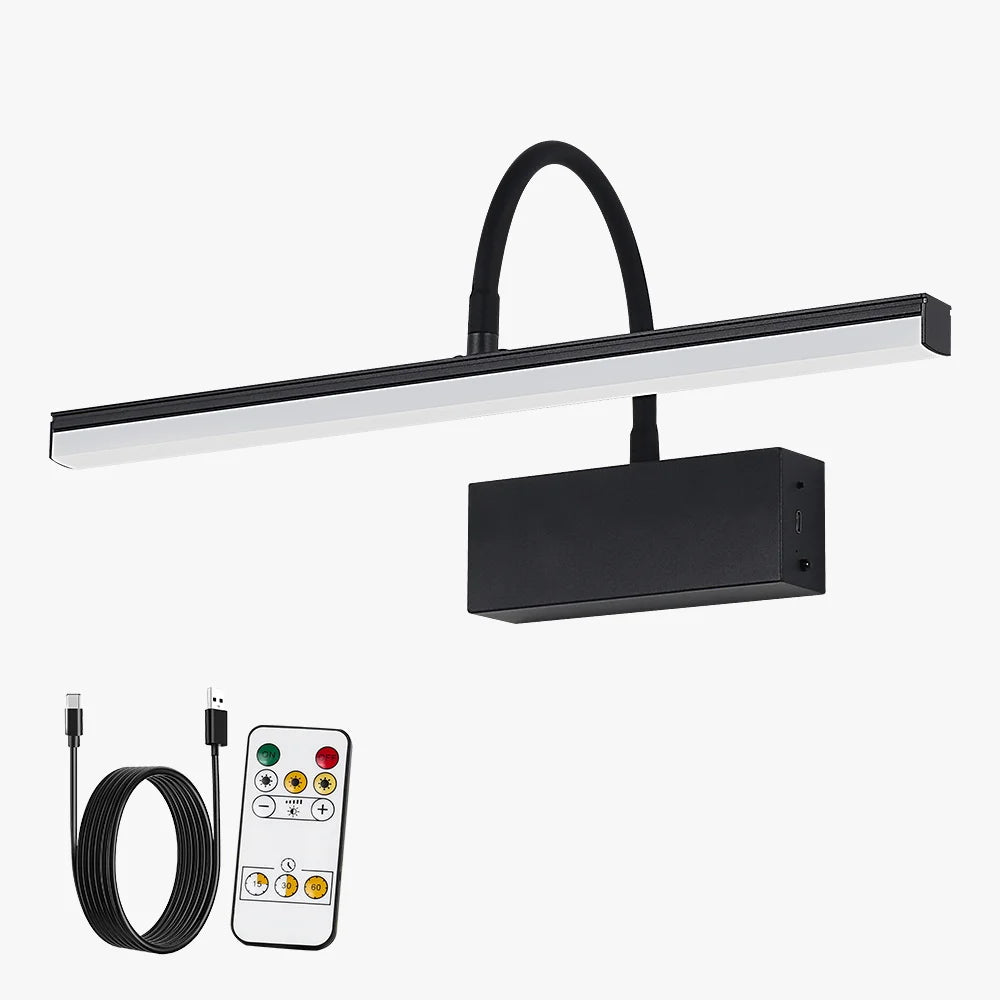 Rechargeable LED Wall Lamp Flexible Adjustable Wall Light Fixtures 40cm