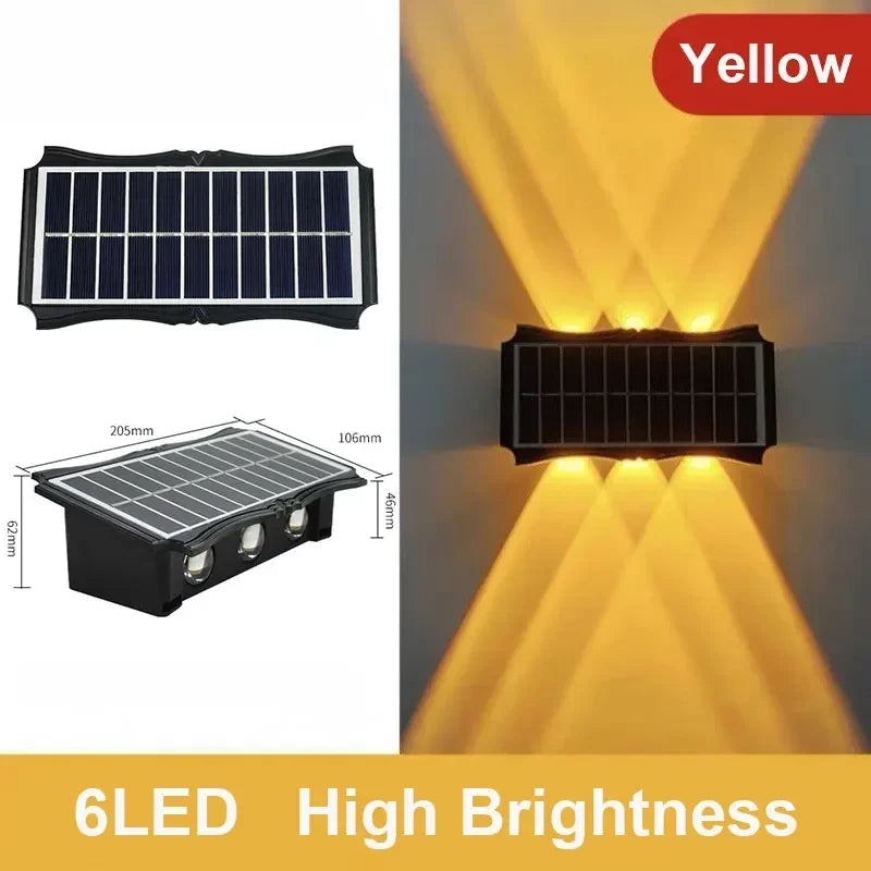 Up & Down Solar Wall Light