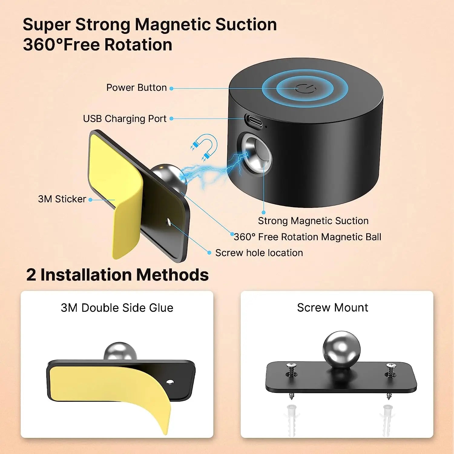 LED Wall Sconces light, 3 Brightness Levels 3 Color Modes Wall Lights,