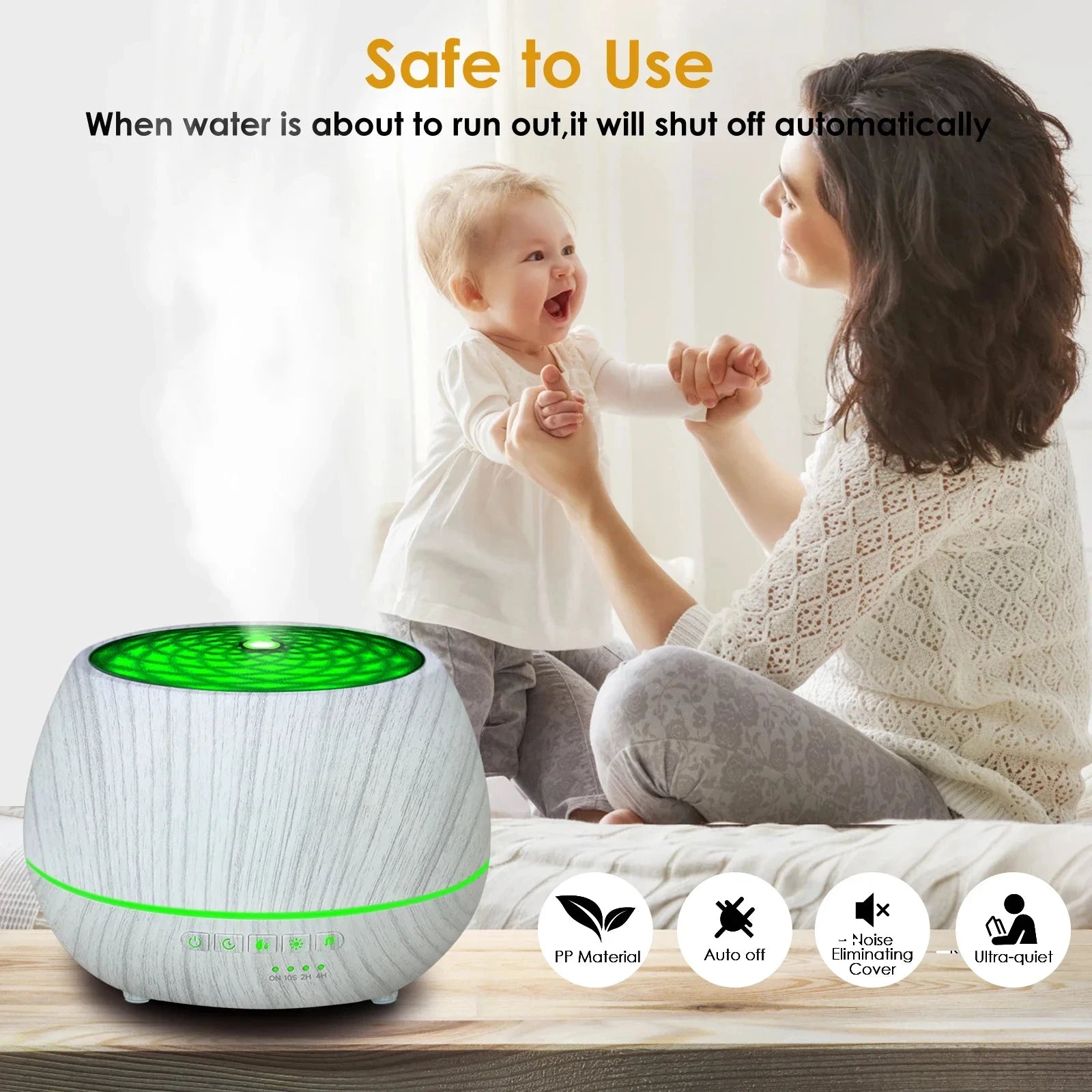 Smart WiFi Humidifier Aromatherapy Essential Oil Diffuser 500mL 7 Color