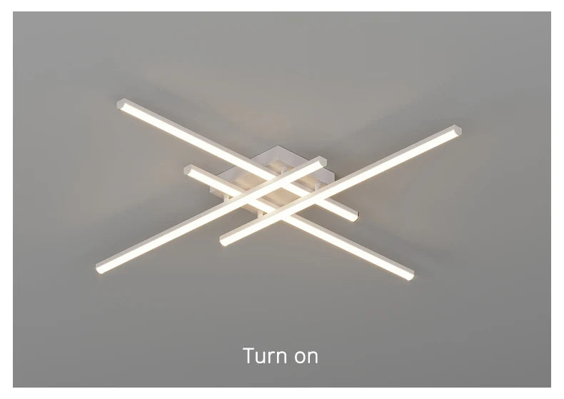 Geometric Black Ceiling Chandelier