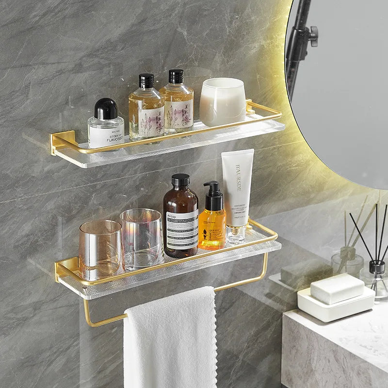 Punch-free Acrylic Bathroom Shelf
