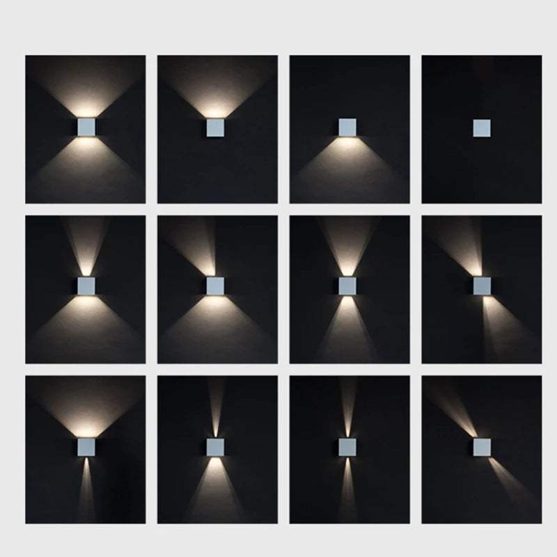 Modern Square Outdoor Wall Lamp