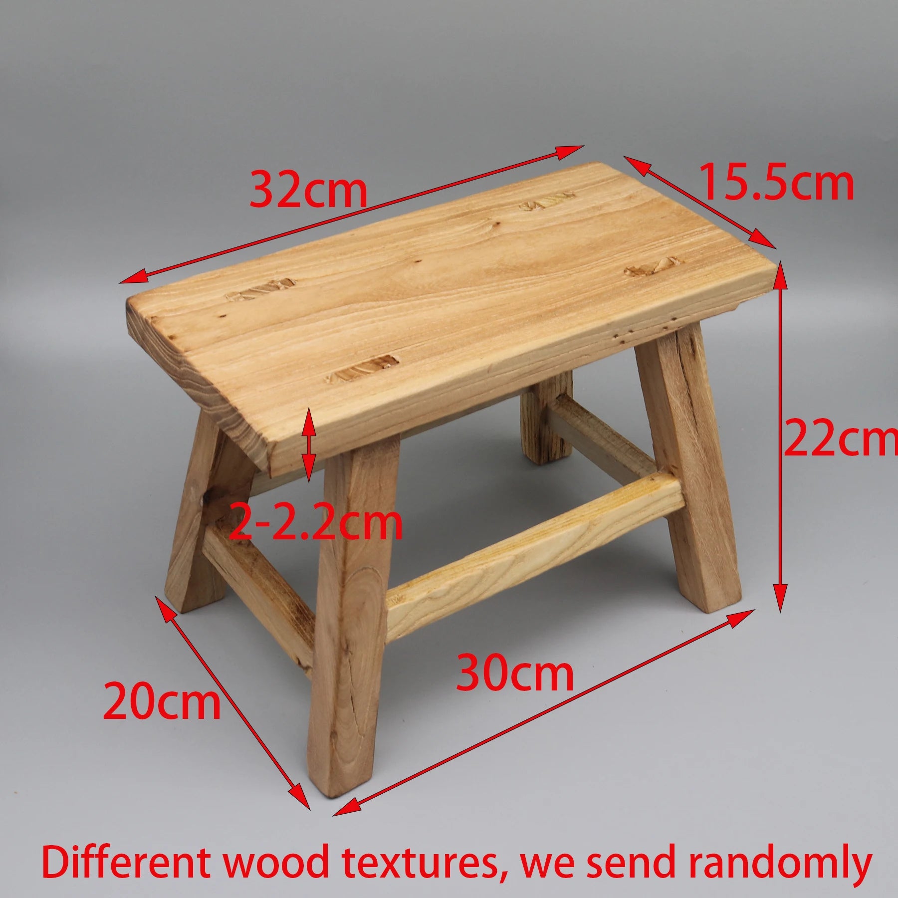 Mortise and Tenon Solid Wood Stool
