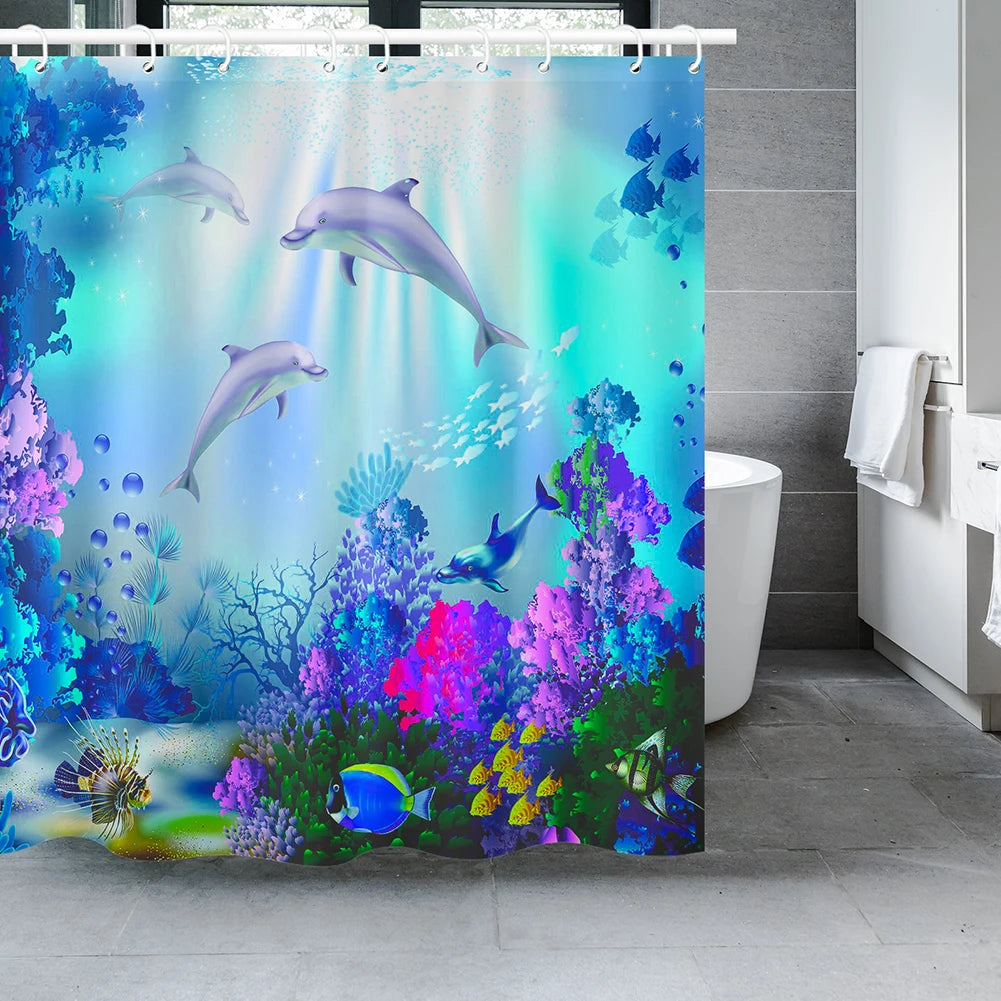 Dolphin Ocean Shower Curtain
