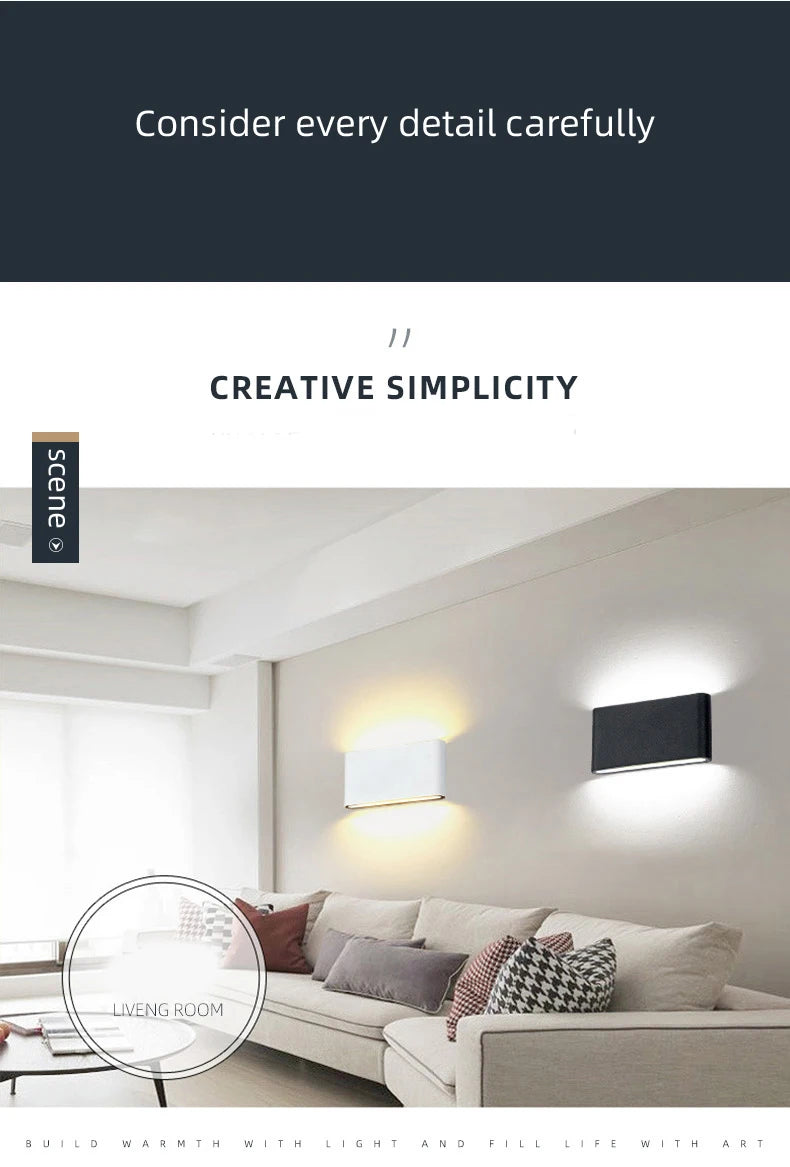 Waterproof Up Down Wall Lamp