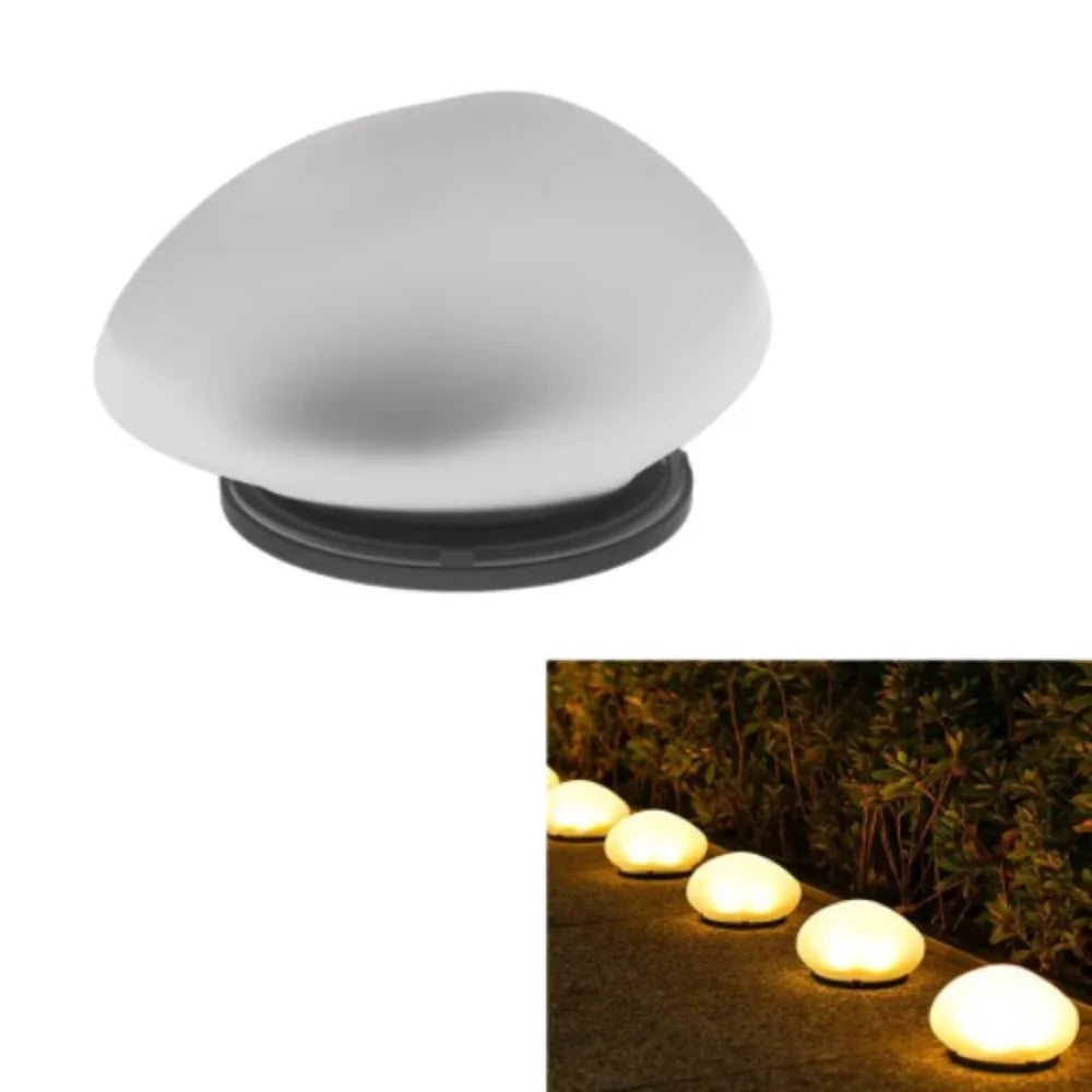 Solar Decorative Lamp Frosted Ground Lamp Outdoor Waterproof  Portable Energy Saving  Lantern Pebble Lawn Light Home Garden Lamp