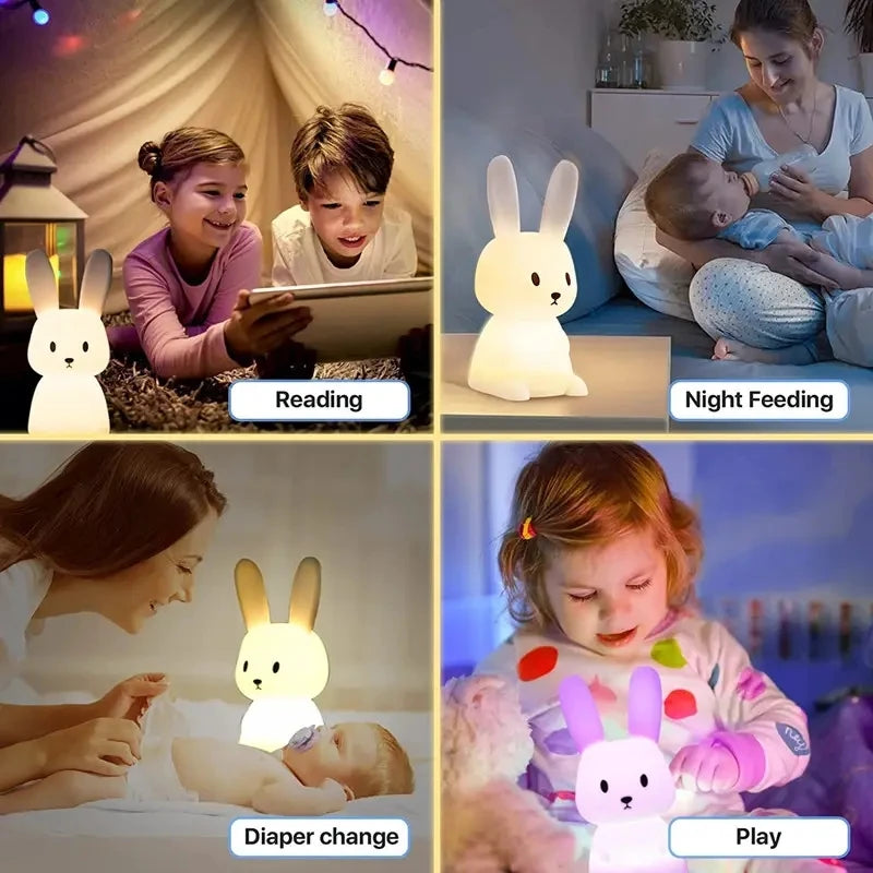 Silicone Rabbit Night Light