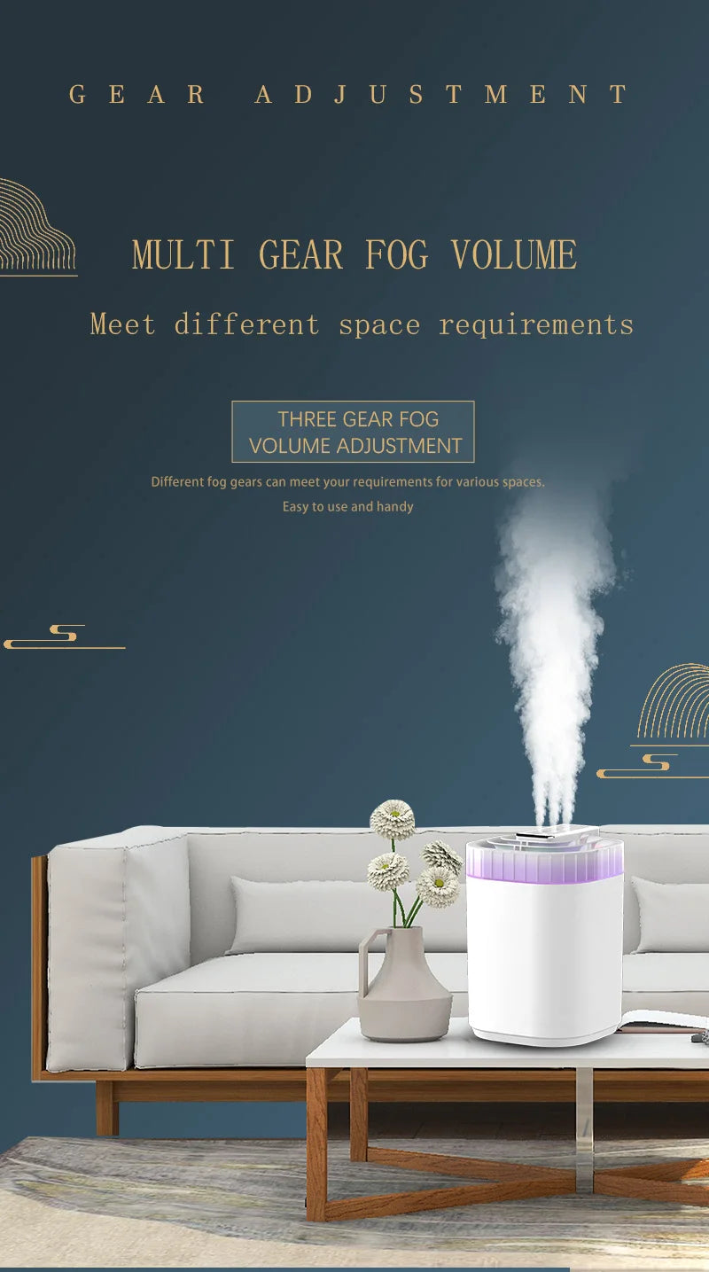 3L Ultrasonic Air Humidifier Cool Mist Humidifier with Night Light