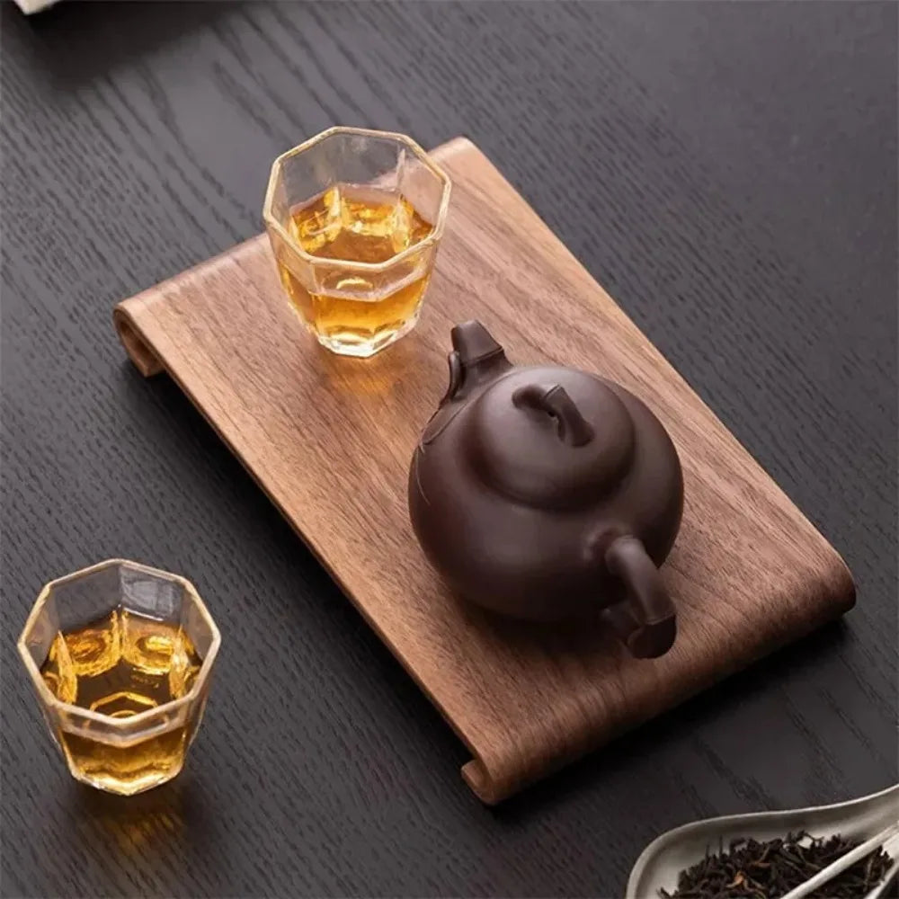 Walnut Wood Rectangular Tea Tray