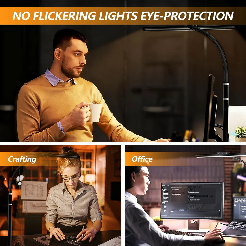 Eye-Care Metal Clip Lamp