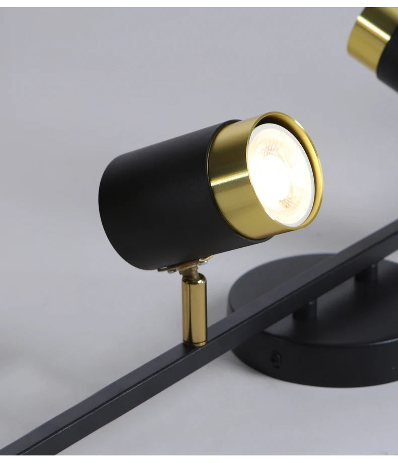 Long Linear LED Spotlight Chandelier