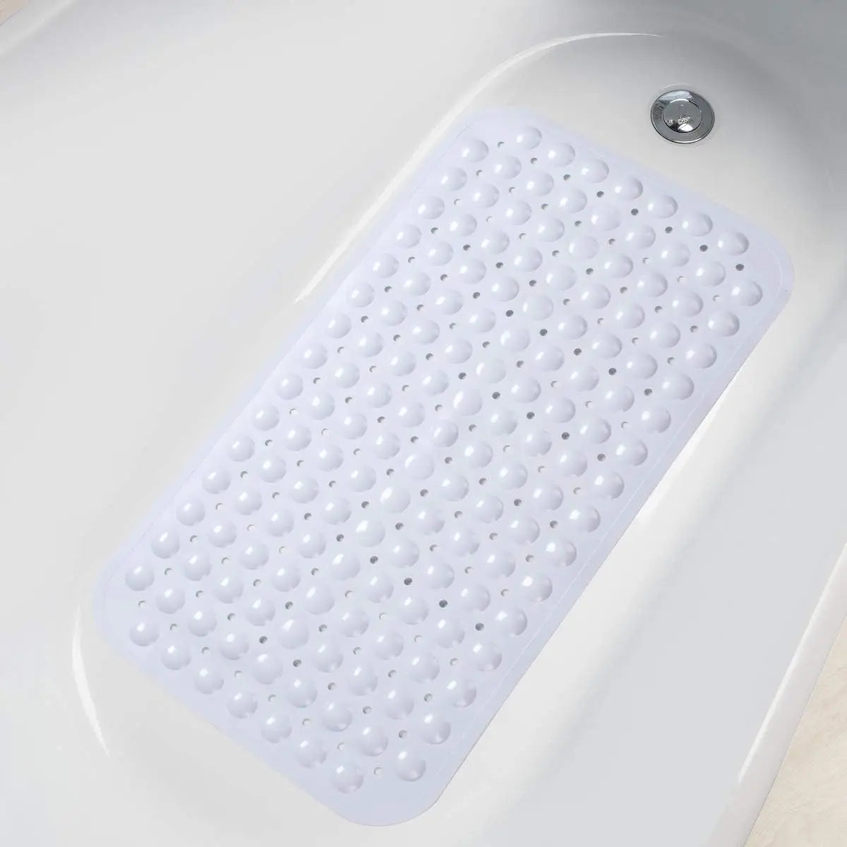 Suction Cup Bathtub Mat With Drain Holes