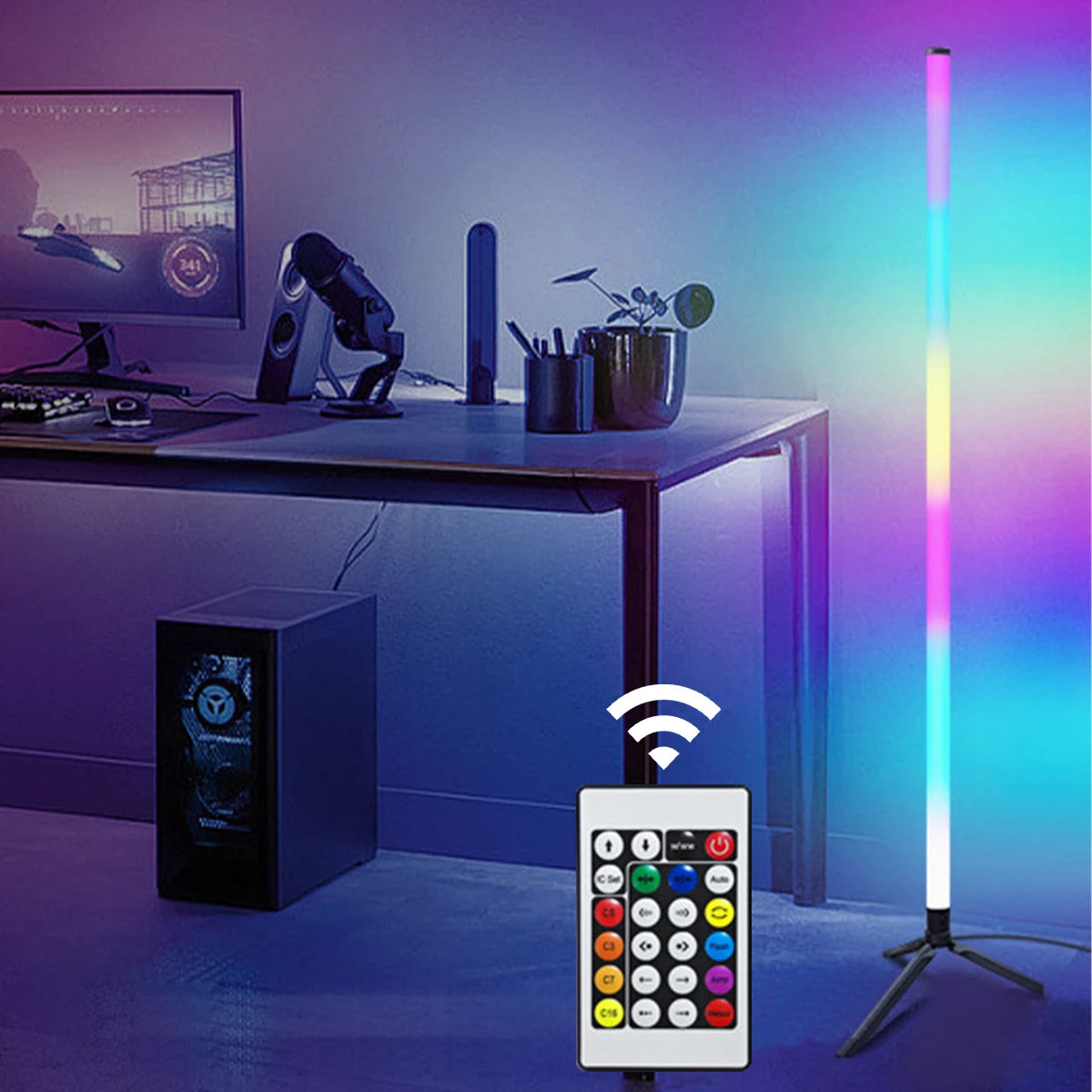 RGB Smart Plastic Floor Lamp