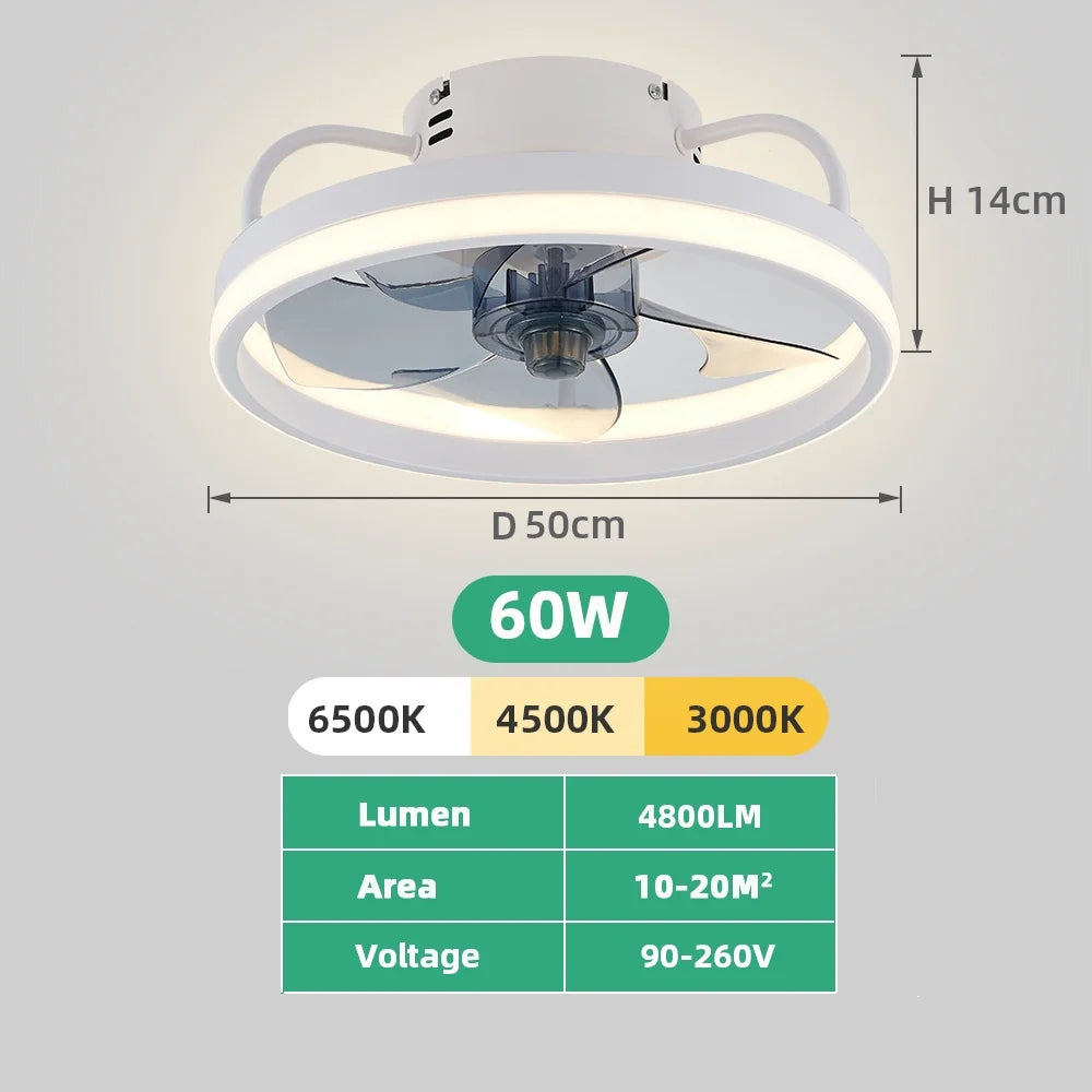 Silent Dimmable LED Ceiling Fan