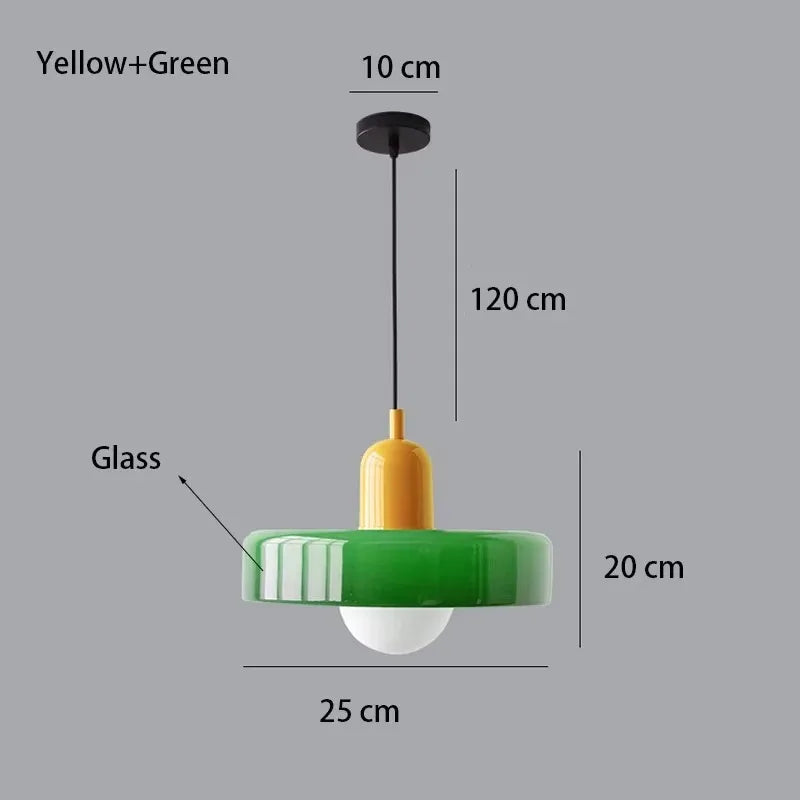 Nordic Retro Glass Pendant Light