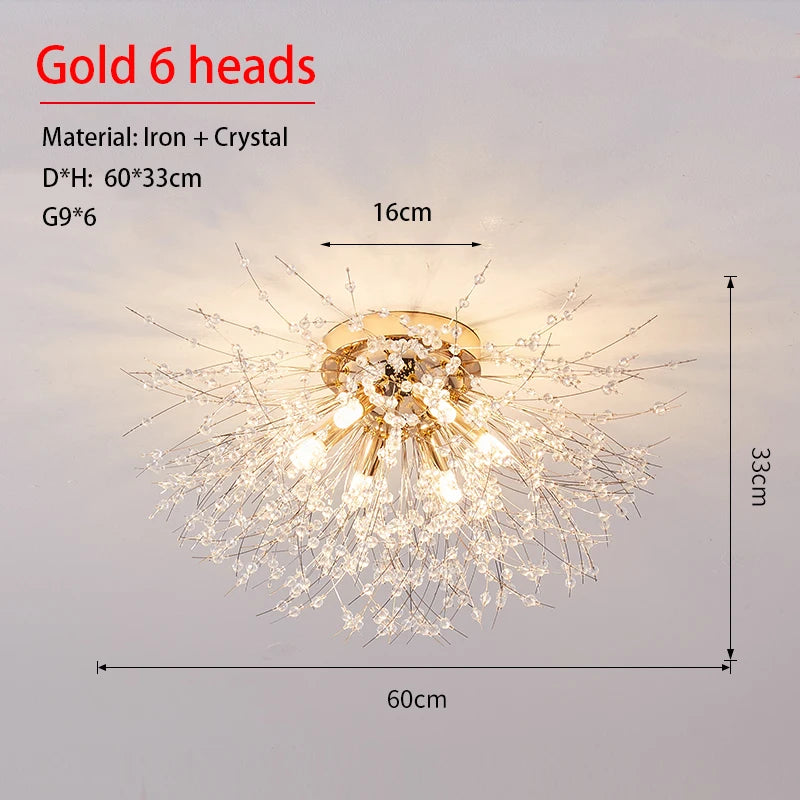 Dandelion Crystal Sputnik Chandelier